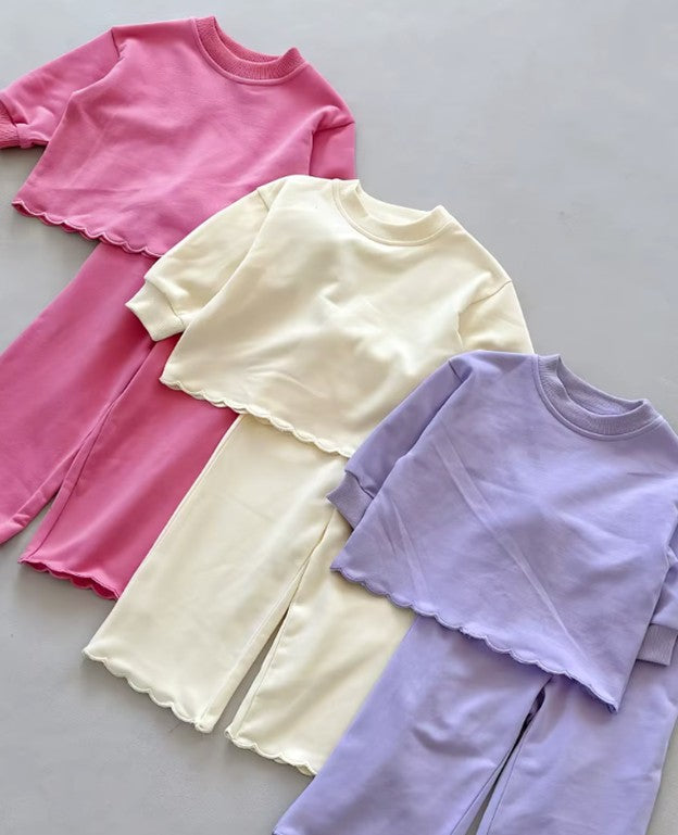 Scallop Pants Set