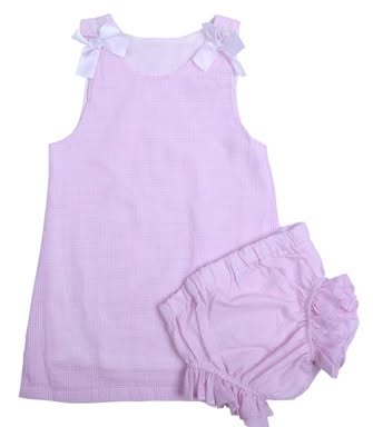 Gingham Dresses with Bloomers