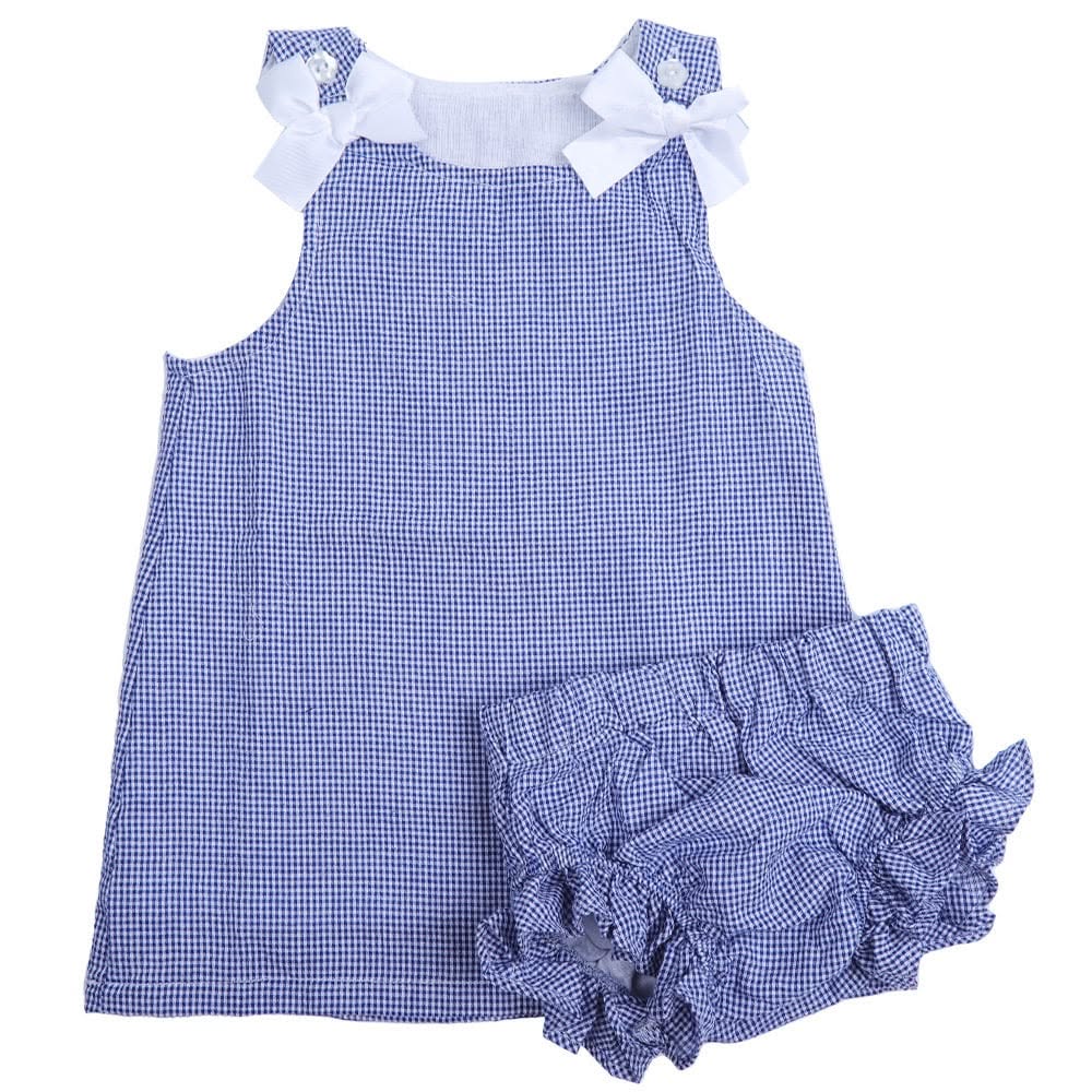Gingham Dresses with Bloomers
