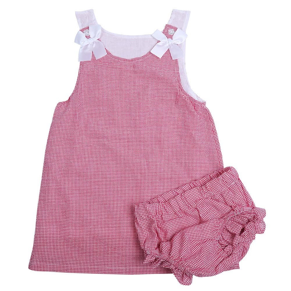 Gingham Dresses with Bloomers