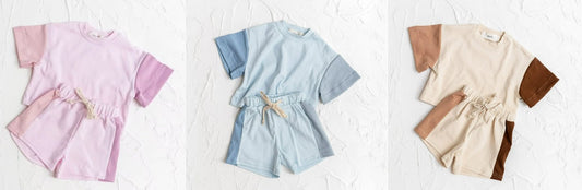 Color Block Short Sets